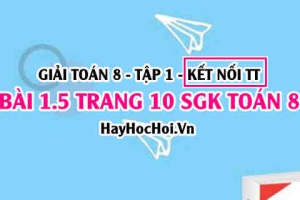 Bài 1.5 SGK Toán 8 tập 1 Kết nối tri thức